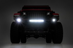 Jeep Gladiator Front Bumper - Rough Country - Full Width High Clearance with Skid Plate - '20-'23